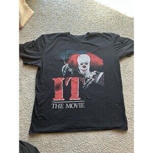IT ~ The Movie T-Shirt Black Mens Sz XL ~ Clown Pennywise